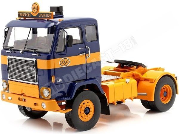 1965 Camion Volvo F88 "ASG Transport" Azul/Amarillo 1:18 MC Group 1...