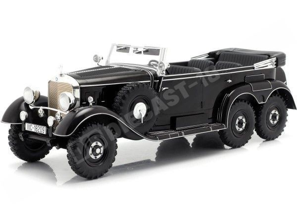 Cochesdemetal.es 1938 Mercedes-Benz G4 Pullman Cabrio (W31) Negro 1:18 MC Group 18209