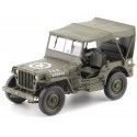 1941 Jeep Willys 1-4 Ton Army Truck Cerrado Verde Caqui 1:18 Welly ...