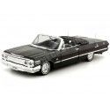 1963 Chevrolet Impala Convertible Tuning Negro 1:24 Welly 22434