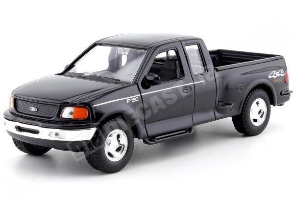 1999 Ford F150 Flareside Supercab Pickup Negro 1:24 Welly 29396