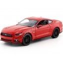 2015 Ford Mustang GT Rojo 1:24 Welly 24062