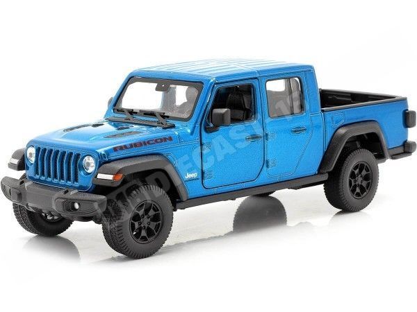 2007 Jeep Gladiator Rubicon Pickup Blue Metallic 1:27 Welly 24103