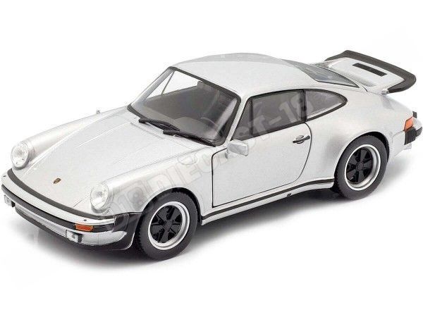 Cochesdemetal.es 1974 Porsche 911 Turbo 3.0 Gris Metalizado 1:24 Welly 24043