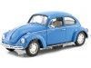 Cochesdemetal.es 1959 Volkswagen VW Kafer Hard Top Azul 1:24 Welly 22436