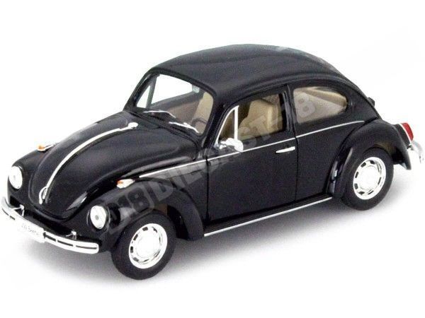 1959 Volkswagen VW Kafer Hard Top Negro 1:24 Welly 22436