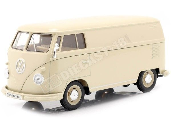 1963 Volkswagen T1 Panel Van Beige 1:24 Welly 22095