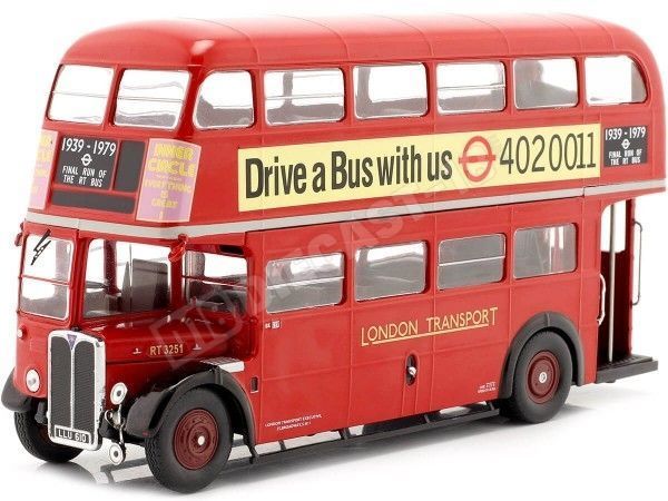 1939 AEC Regent III RT Autobús Urbano Londres Rojo 1:43 IXO Models BUS030LQ Cochesdemetal.es