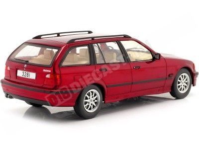 1985 BMW Serie 3 (E36) Touring Rojo Oscuro 1:18 MC Group 18155 2