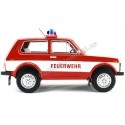 Cochesdemetal.es 1976 Lada Niva Feurewehr Bomberos Alemania Rojo-Blanco 1:18 MC Group 18006