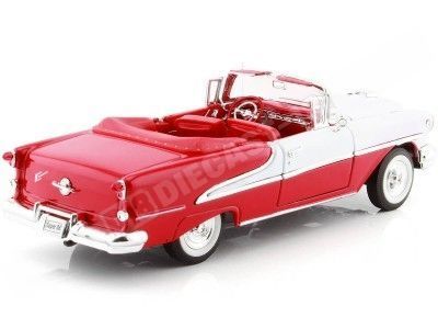 1955 Oldsmobile Super 88 Convertible Blanco/Rojo 1:24 Welly 22432 2