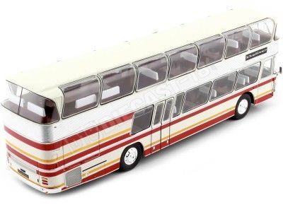 1983 Neoplan NH 22L Skyliner Blanco/Rojo 1:43 IXO Models BUS033LQ 2