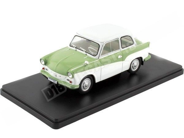 1957 Trabant P 50 Blanco/Verde 1:24 WhiteBox 124117