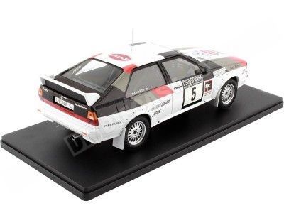 Cochesdemetal.es 1982 Audi Quattro Nº5 Blomqvist/Cederberg Rallye 1000 Lakes 1:18 IXO Models 18RMC094B 2