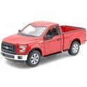 2015 Ford F-150 Regular Cab Pickup Rojo 1:24 Welly 24063