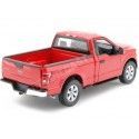 2015 Ford F-150 Regular Cab Pickup Rojo 1:24 Welly 24063