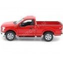 Cochesdemetal.es 2015 Ford F-150 Regular Cab Pickup Rojo 1:24 Welly 24063