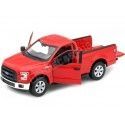 2015 Ford F-150 Regular Cab Pickup Rojo 1:24 Welly 24063