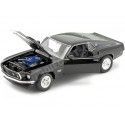 Cochesdemetal.es 1969 Ford Mustang Boss 429 Negro Curevo 1:24 Welly 24067