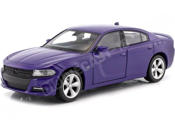 2016 Dodge Charger R/T Azul 1:24 Welly 24079