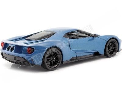 2017 Ford GT Azul Metalizado 1:24 Welly 24082 2