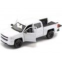 Cochesdemetal.es 2017 Chevrolet Silverado Pickup Blanco 1:24 Welly 24083