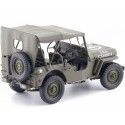 1941 Jeep Willys 1-4 Ton Army Truck Cerrado Verde Caqui 1:18 Welly ...