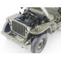 Cochesdemetal.es 1941 Jeep Willys 1-4 Ton Army Truck Cerrado Verde Caqui 1:18 Welly 18055H