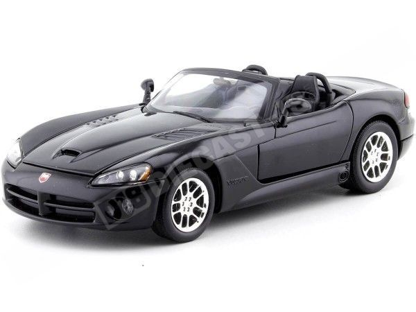 2003 Dodge Viper SRT-10 Cabrio Negro 1:24 Welly 22445