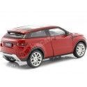 2011 Land Rover Range Rover Evoque Metallic Red 1:24 Welly 24021