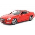 2012 Mercedes-Benz SL500 (R231) Convertible Rojo 1:24 Welly 24041