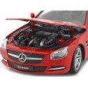 2012 Mercedes-Benz SL500 (R231) Convertible Rojo 1:24 Welly 24041