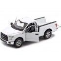 2015 Ford F-150 Regular Cab Pickup Blanco 1:24 Welly 24063