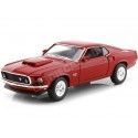 1969 Ford Mustang Boss 429 Rojo 1:24 Welly 24067