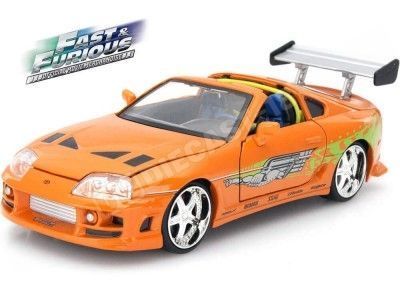 Cochesdemetal.es 1995 Toyota Supra "Fast & Furious" Orange 1:24 Jada Toys 97168 253203005