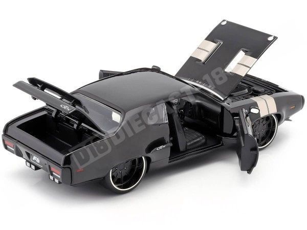 1971 Plymouth GTX Fast & Furious 8 Black/Silver 1:24 Jada Toys 98292