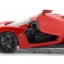 2014 Lykan Hypersport "Fast & Furious 7" Red 1:24 Jada Toys 97377 2...