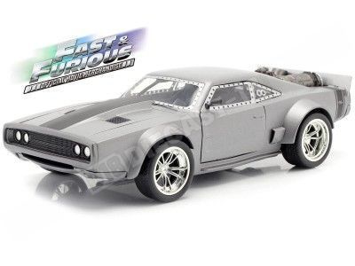 Cochesdemetal.es 1970 Dodge Ice Charger "Fast & Furious 8" Gray Satin 1:24 Jada Toys 98291 253203023