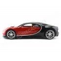 Cochesdemetal.es 2016 Bugatti Chiron Rojo / Negro 1:18 Bburago 11040