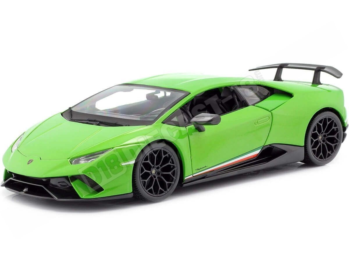 2017 Lamborghini Huracan Performante Verde Metalizado 1:18 Maisto 3...