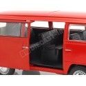 Carsdemetal.es 1972 Volkswagen VW T2 Red 1:24 Welly 22472