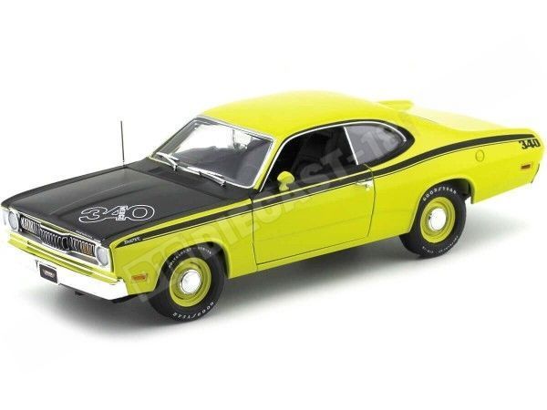 1971 Plymouth Duster 340 Hardtop Yellow 1:18 Auto World AMM1154