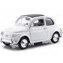 Cochesdemetal.es 1957 Fiat Nuova 500 Blanco 1:24 Welly 22515