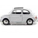 Cochesdemetal.es 1957 Fiat Nuova 500 Blanco 1:24 Welly 22515