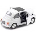 Cochesdemetal.es 1957 Fiat Nuova 500 Blanco 1:24 Welly 22515