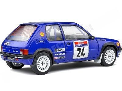 1990 Peugeot 205 Rally Grupo A Nº24 Boursier/Frangin Rallye Tour de Corse 1:18 Solido S1801711 2