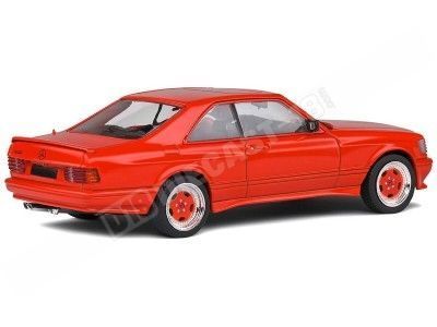 2016 Mercedes-Benz 560 SEC AMG Widebody (C126) Rojo 1:43 Solido S4310902 2