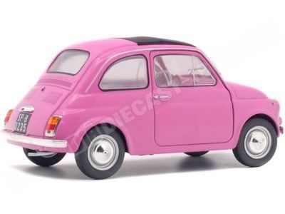 1968 Fiat 500 L Pink 1:18 Solido S1801402 2