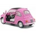 1968 Fiat 500 L Pink 1:18 Solido S1801402