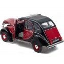 1982 Citroen 2CV6 Charleston Rojo/Negro 1:18 Solido S1805013